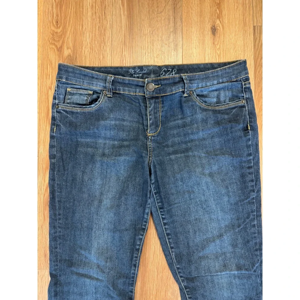 The Limited 678 Bootcut Jeans Womens 14R Dark Wash Y2K Denim Flared Leg